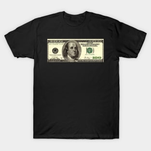 100 dollars, millionaire club T-Shirt